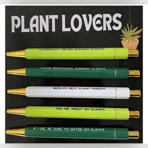 Plant lovers pen set of 5
